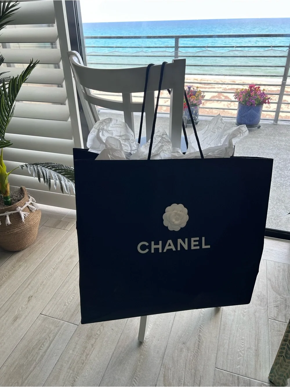 CHANEL Red Terry 3 pc. Beach Set - Picture 10 of 13